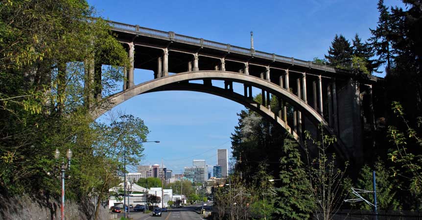 Vista Bridge in Portland, Oregon